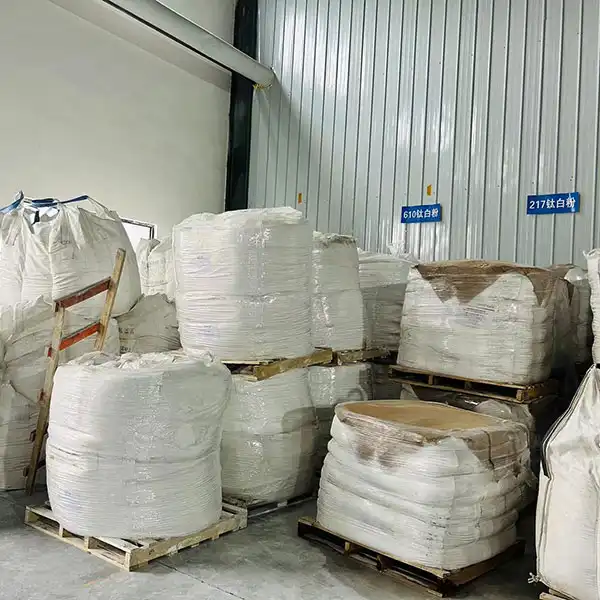 Titanium dioxide for raw base paper procution